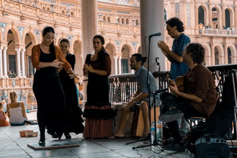 Qué ver en Sevilla, flamenco en Plaza de España