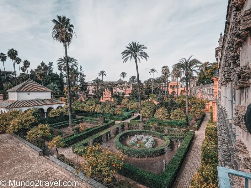 Los enormes Jardines del Alcázar
